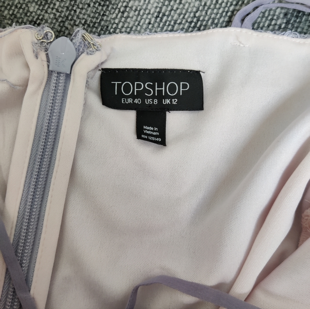 Topshop Lace Cut Out Dress - size 8 - Picture 7 of 10